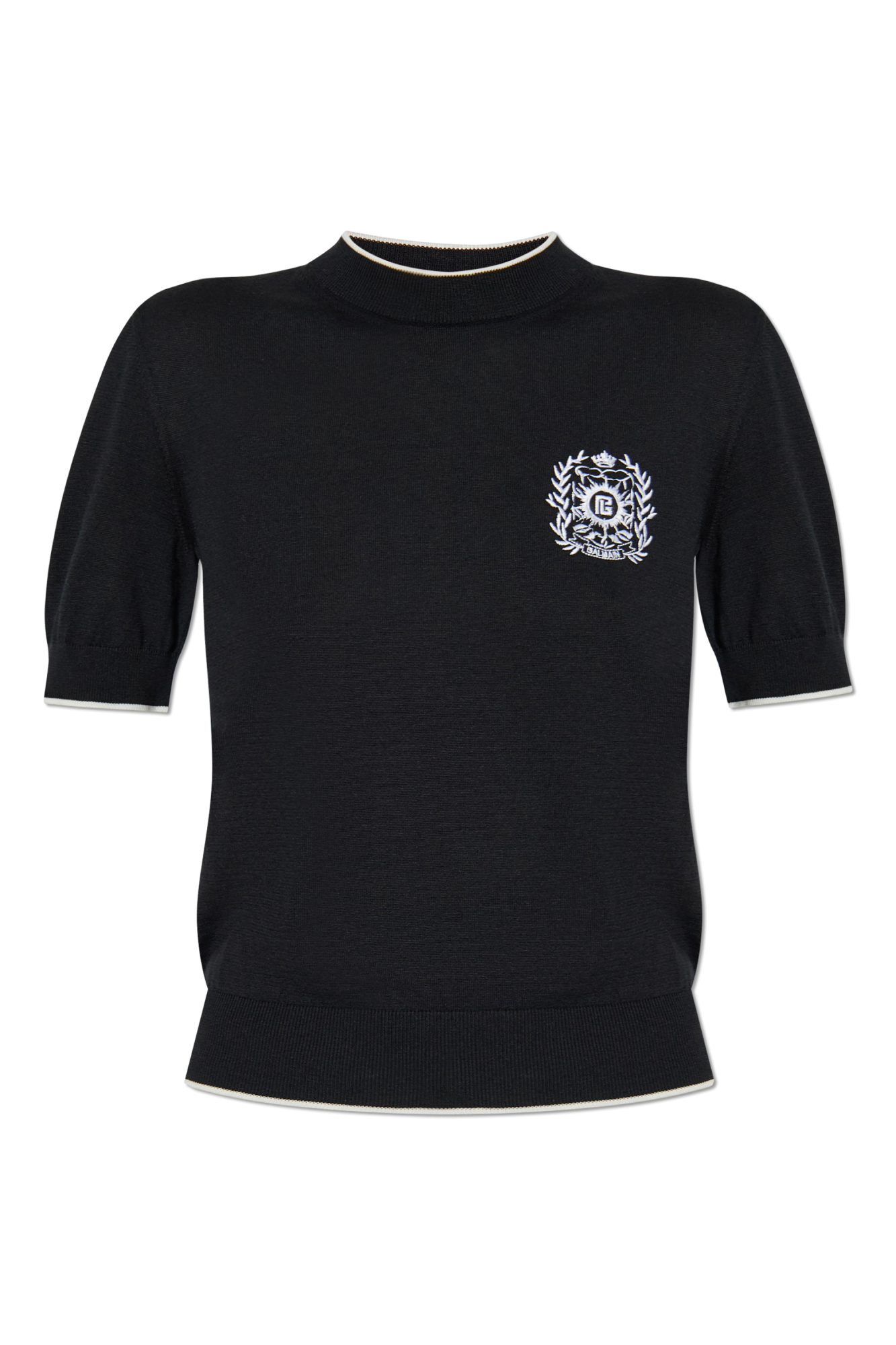 BALMAIN ロコ刺繍クルネックTシャツ CH1EG010BC68 EAB BALMAIN バルマン Balmain シグネチャー Tシャツ{-BDS} - underbar